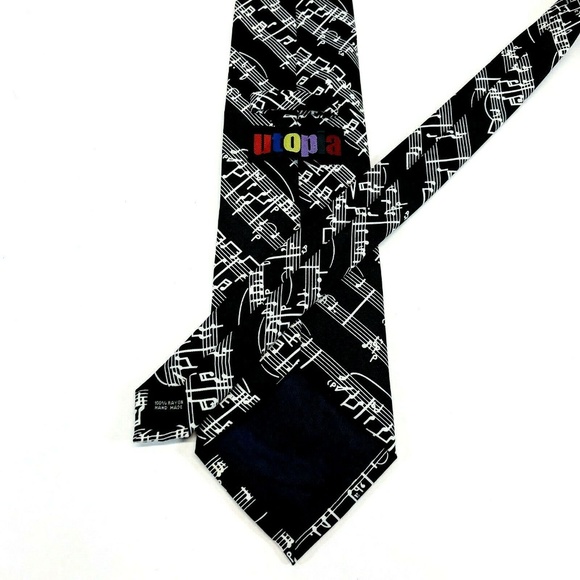 UTOPIA Piano Musical Sheet Music Mens Necktie Tie - Picture 3 of 3
